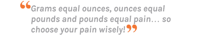 Article quote about ounces in the backcountry