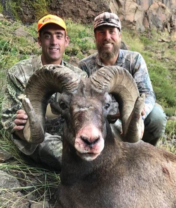 Wyoming bighorn sheep taken with shoshone lodge outfitters 1