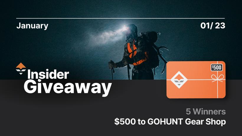January 2023 insider giveaway gohunt gift cards