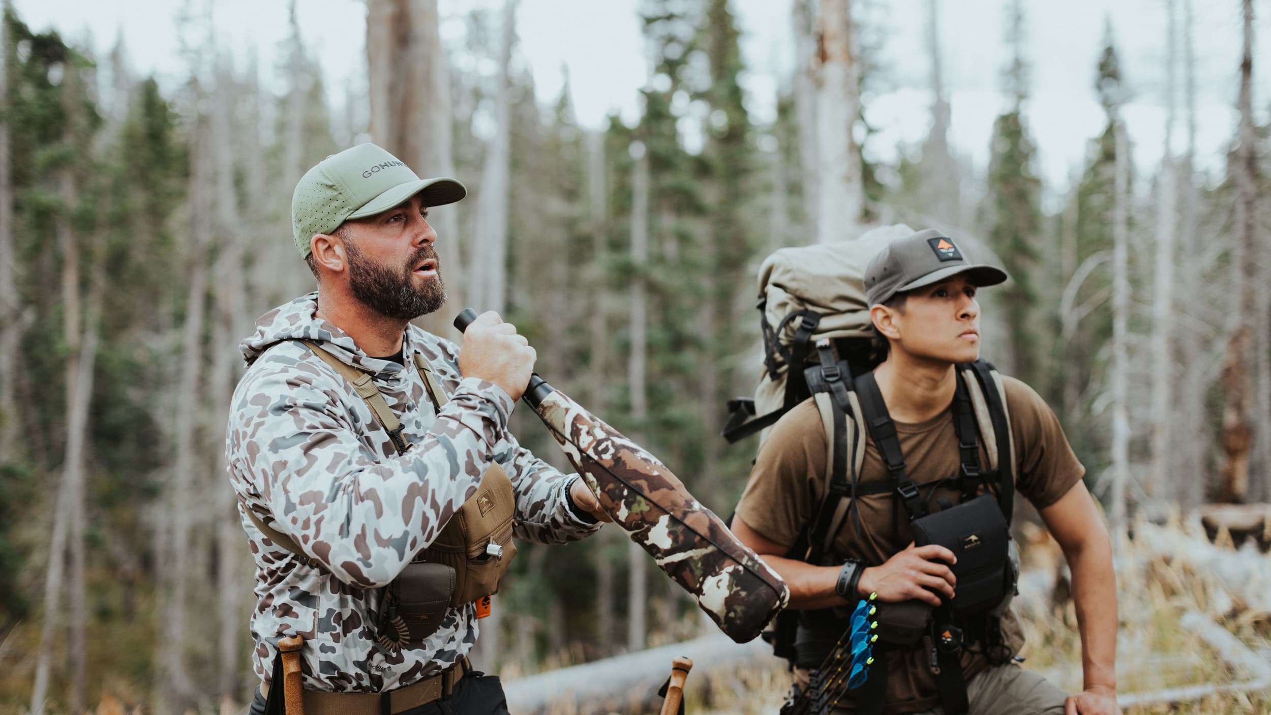 Locating a bull elk on a backcountry hunt