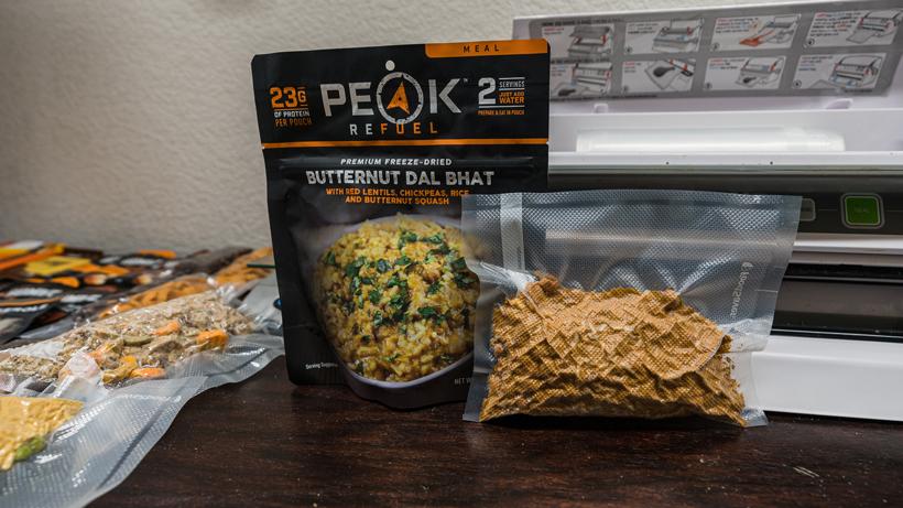Bmills backcountry hunting food list peak refuel meal side by side