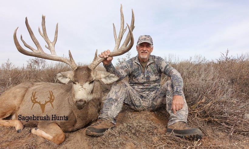 Giant kansas mule deer taken by sagebrush hunts