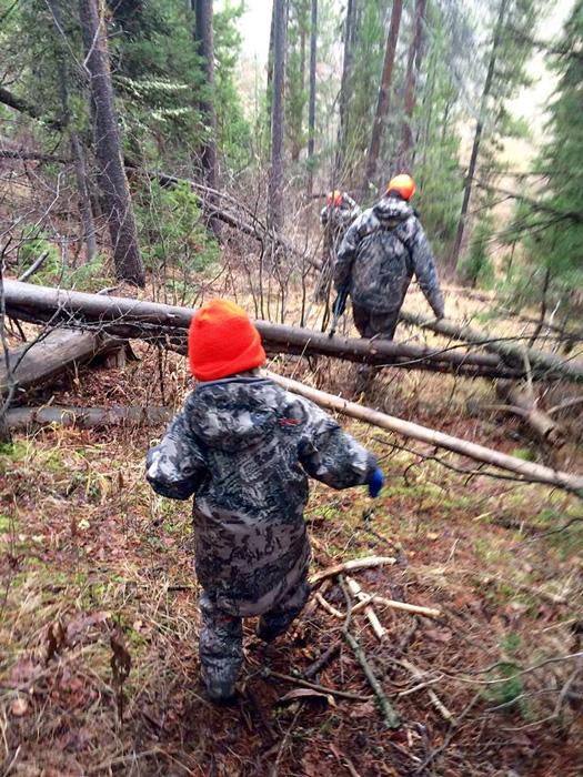 Kayden keeping up with the group