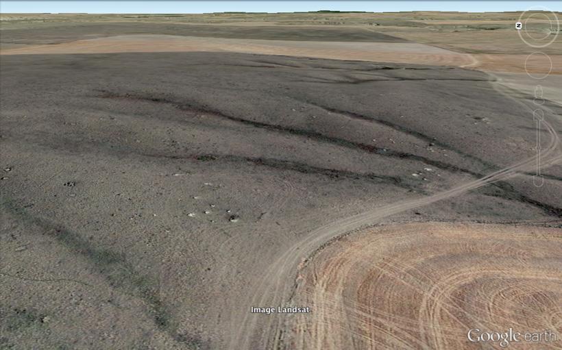 Elevation exaggeration of flat terrain small