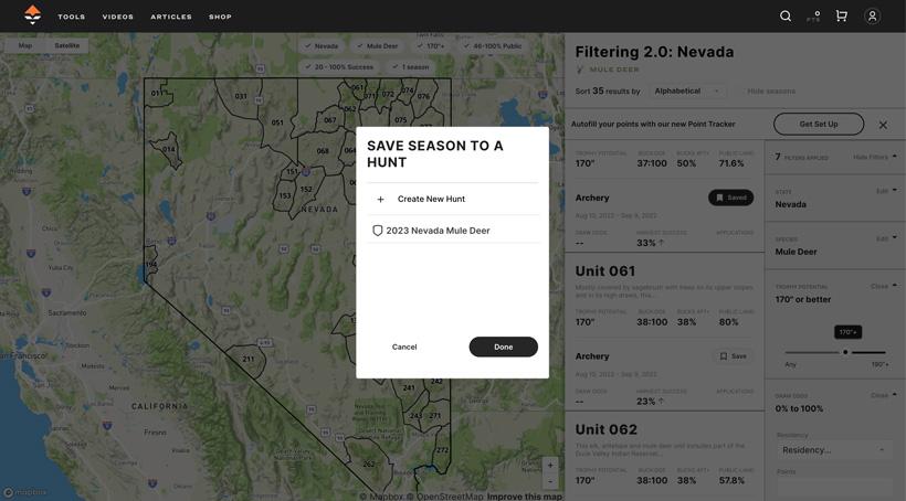 New feature released on Insider — Hunt Planner - 1