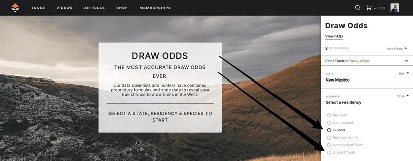 New mexico guided draw odds on insider