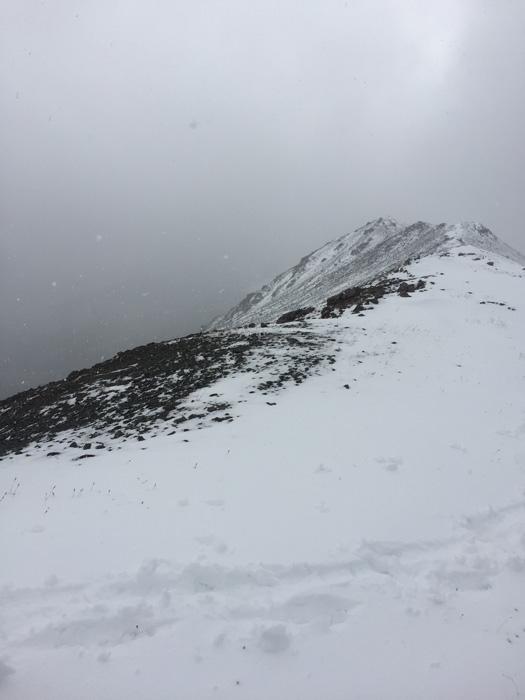 Snowstorm in the mountains