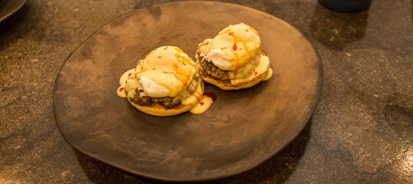 Recipe for elk sausage eggs benedict