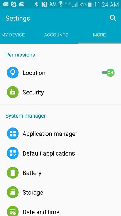 Android phone location services
