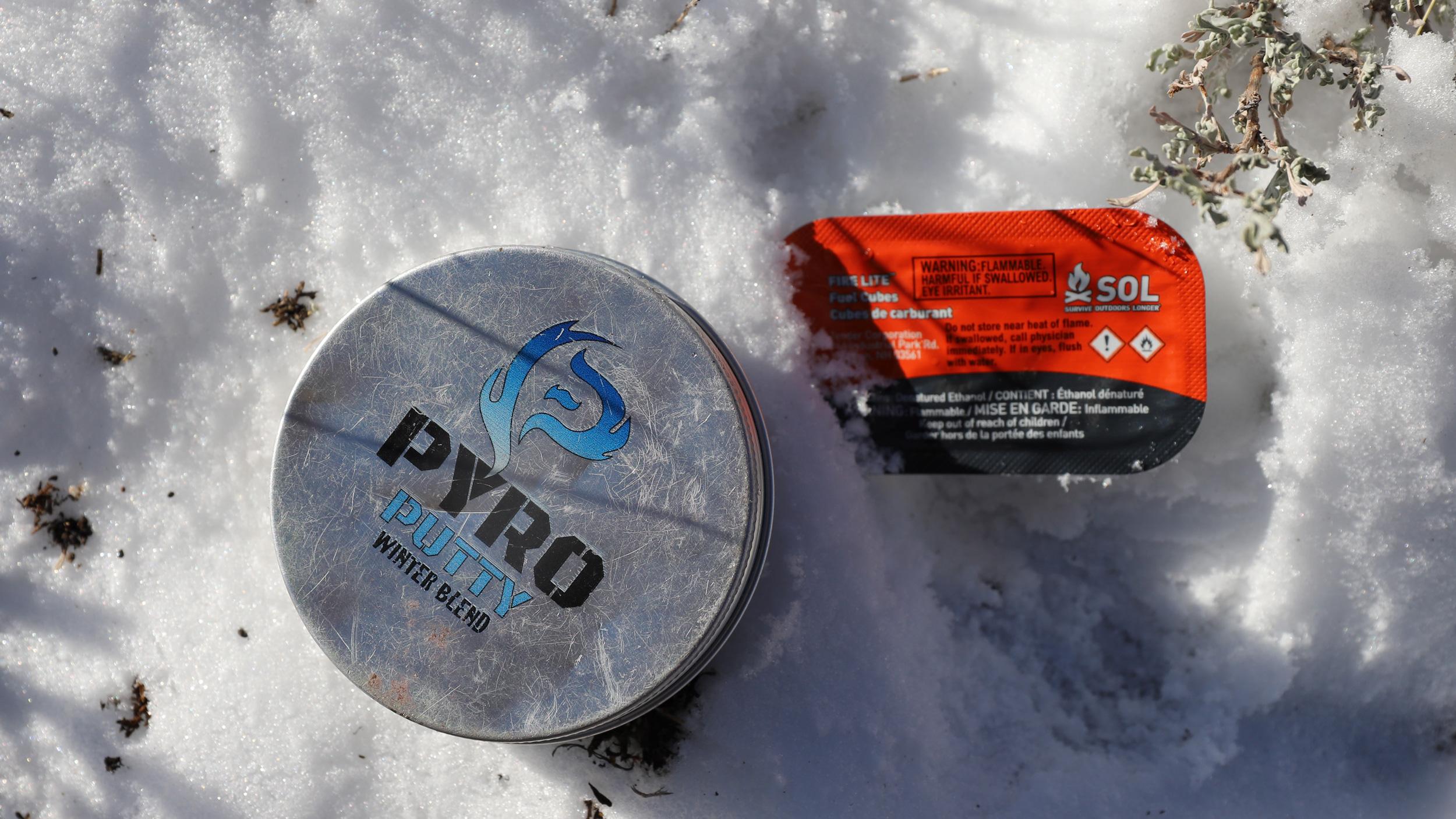 Pyro Putty and SOL Fuel Cubes on a late season hunt