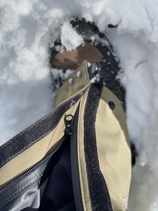 Outdoor vision ram river gaiter zipper