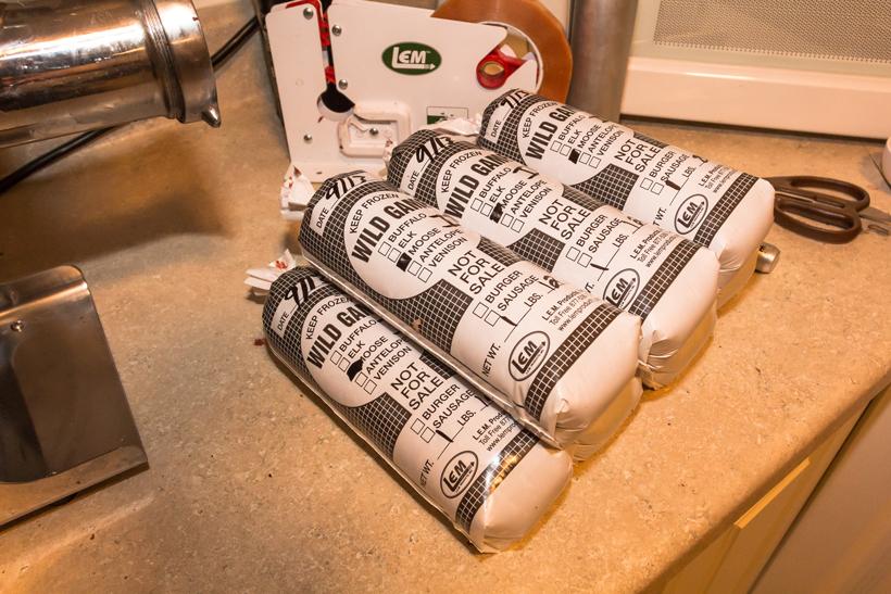 Packaged wild game meat