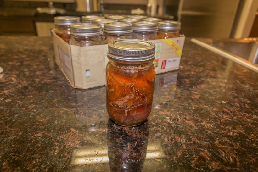 15 bottled venison after pressure cooking