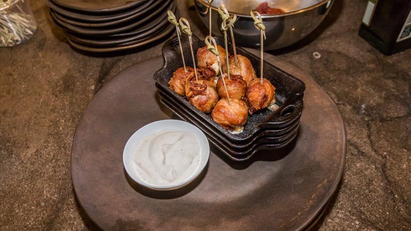 Finished elk meatballs wrapped in bacon recipe_0