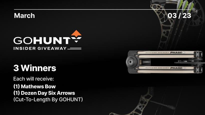 March insider giveaway mathews phase4 bow and day six arrows