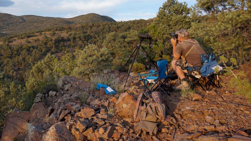 Picking apart the terrain with binoculars