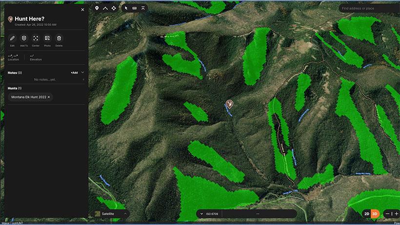 E-scouting tips for an archery elk hunt using GOHUNT Maps - 0