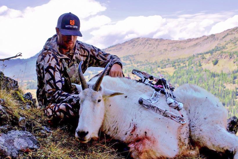 Branden vandyken with his 2015 montana archery mountain goat