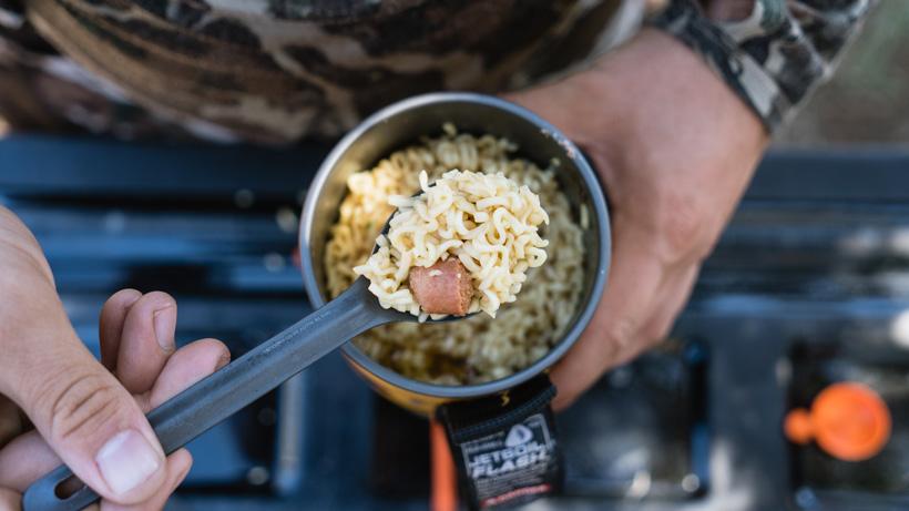 Cooking up ramen noodles in jetboil stoves