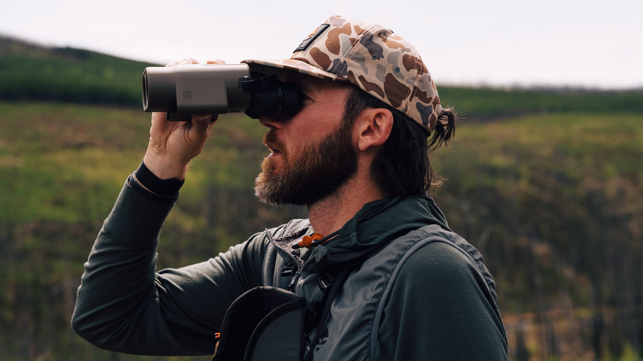 Brady Miller glassing with ZULU6 HDX PRO 42mm image stabilized binoculars