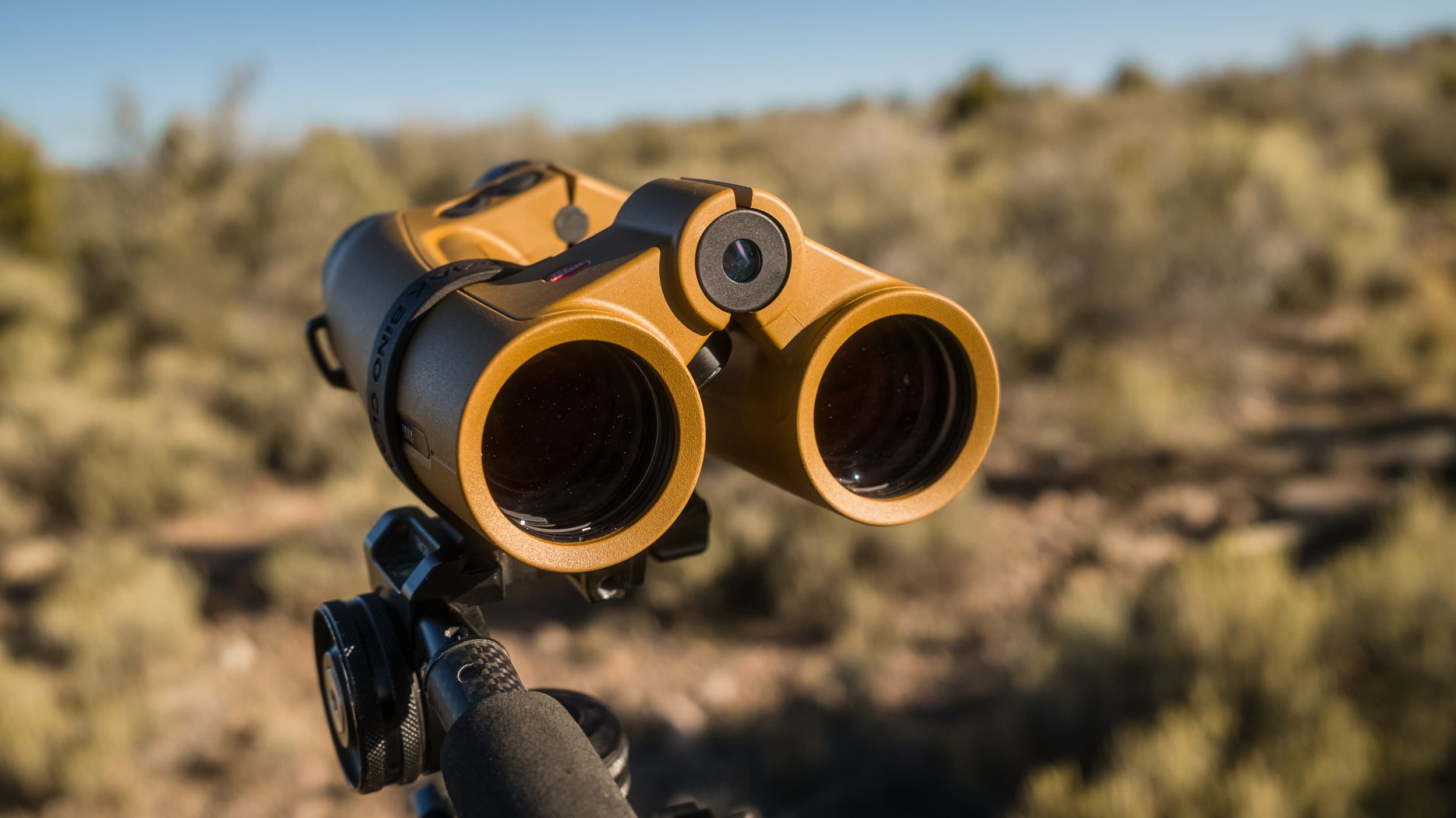 Leica Geovid Max binocular front objective view