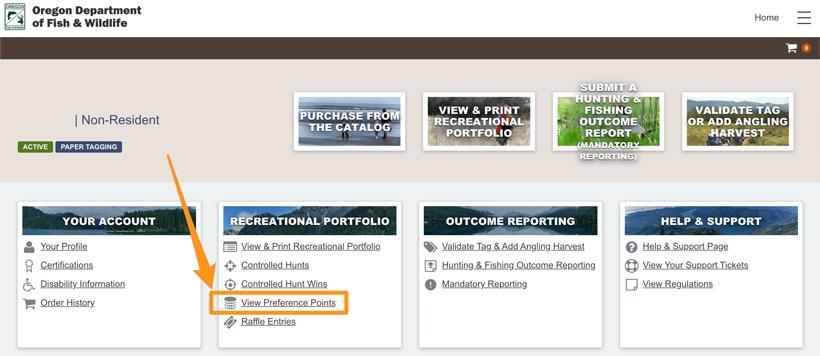 How to look up your Oregon preference points // GOHUNT. The Hunting Company