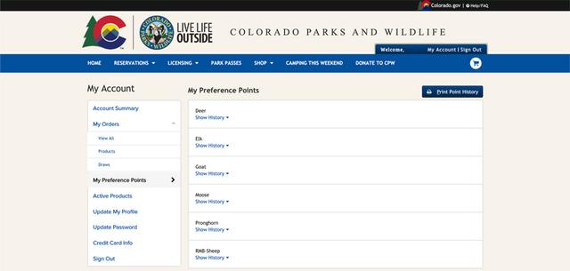 How to look up your Colorado preference points // GOHUNT. The Hunting ...