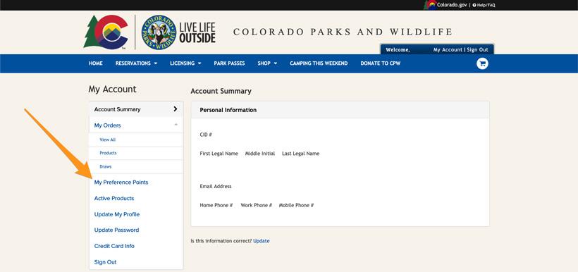 How to look up your Colorado preference points // GOHUNT. The Hunting ...