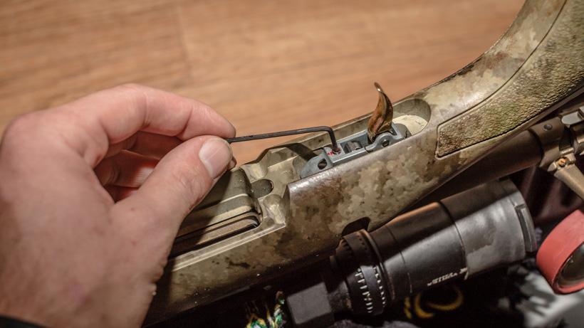 Adjusting the trigger pull on a factory rifle for increased accuracy ...