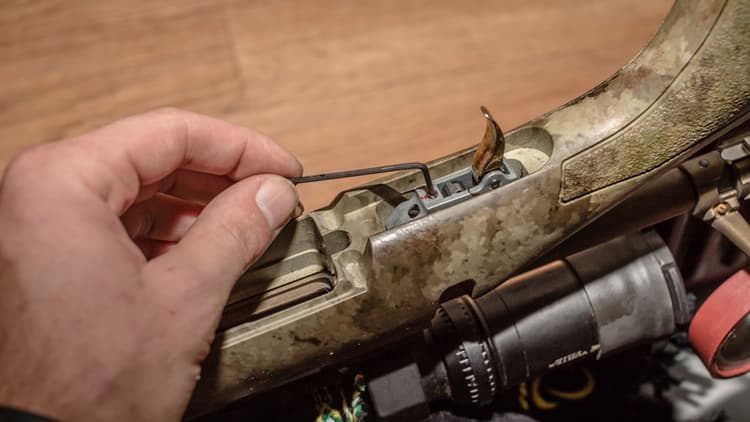 Adjusting the trigger pull on a factory rifle for increased accuracy ...